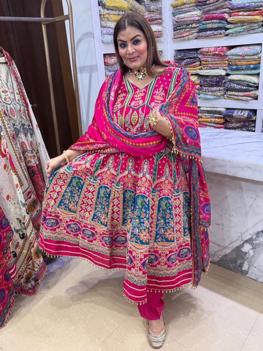 Alevi Pure crepe (Anarkali)