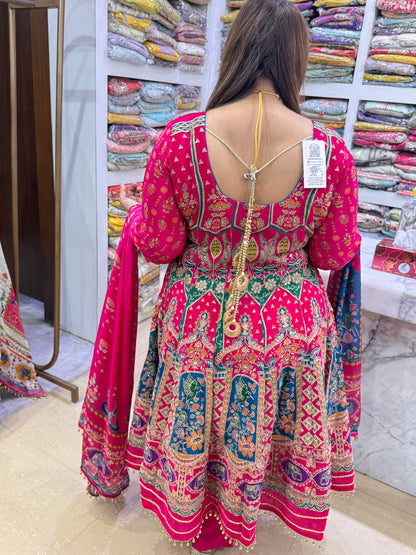 Alevi Pure crepe (Anarkali)