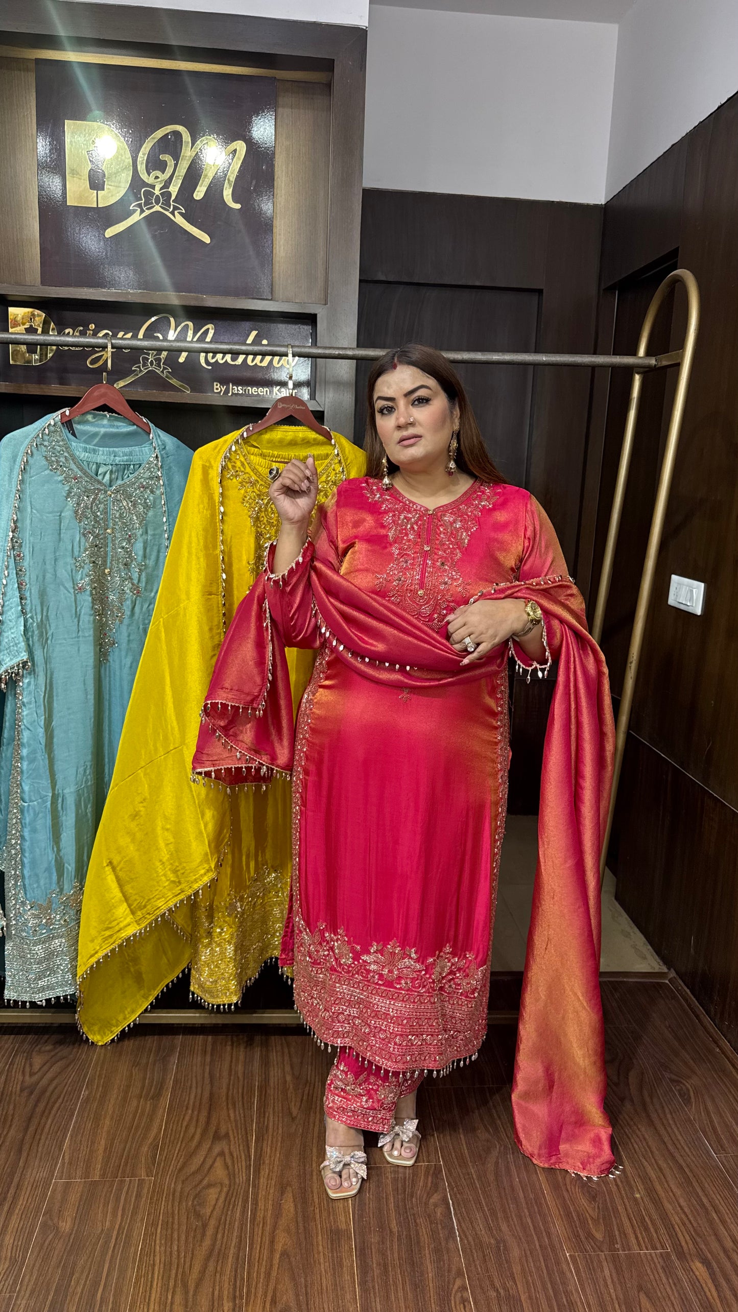 Glass Tissue Pakistani Suit