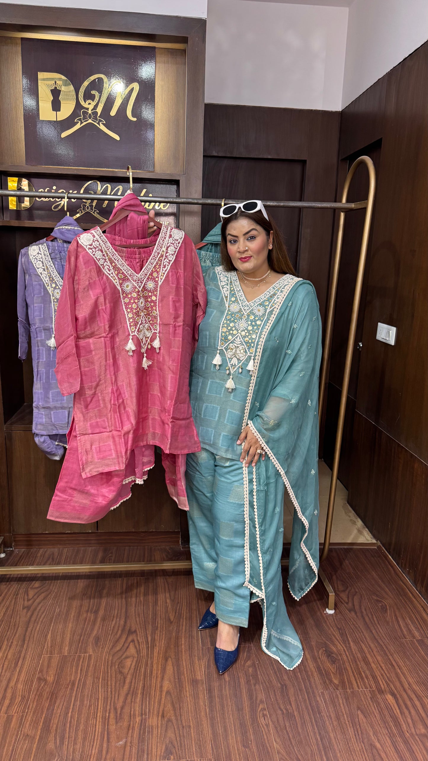 Orevia (Pure Crepe Farshi Slawar Suit)