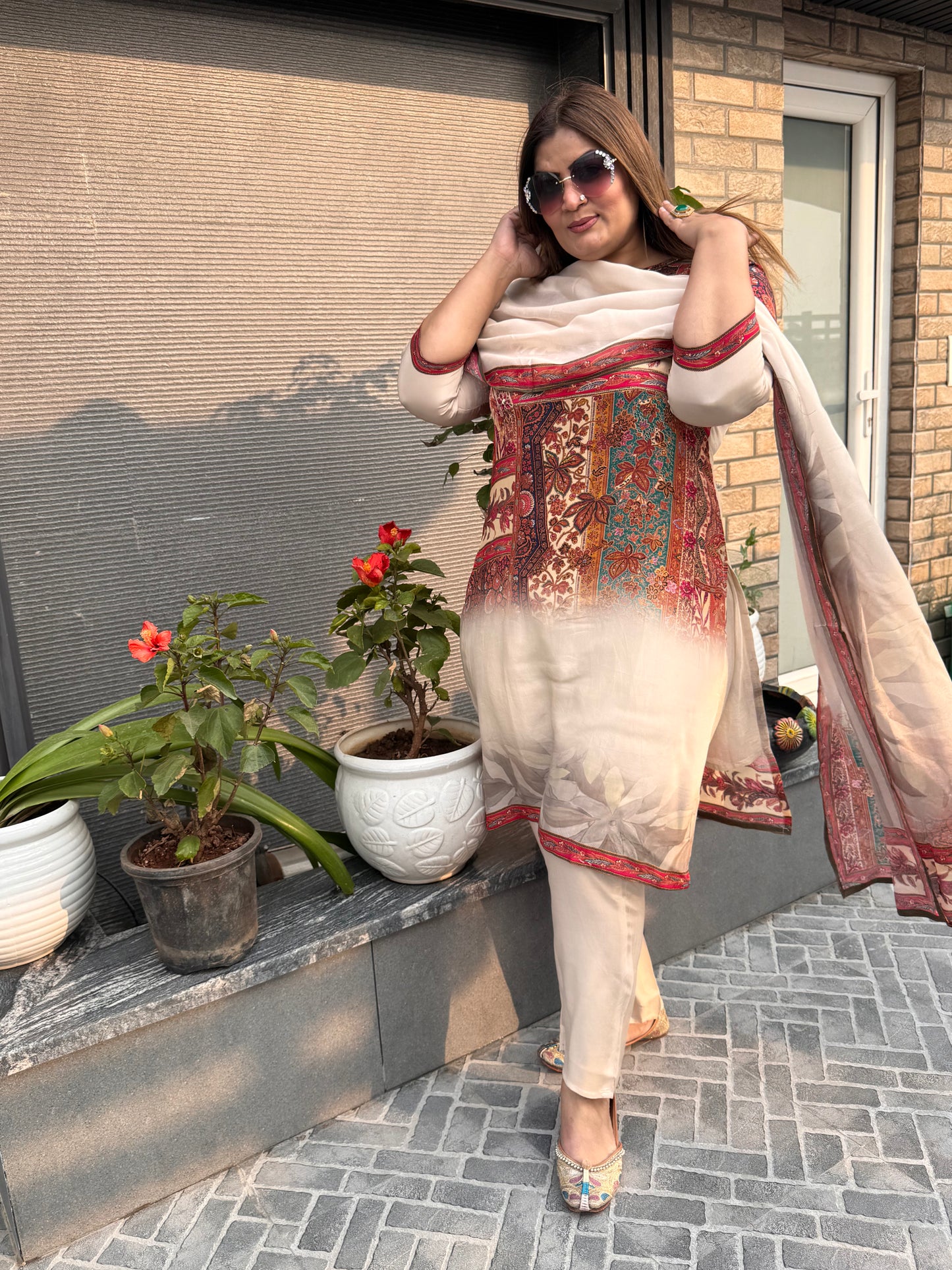 Elara Crepe Suit