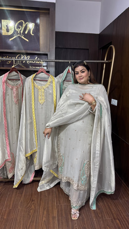 Nooré Glass Tissue Pakistani Suit