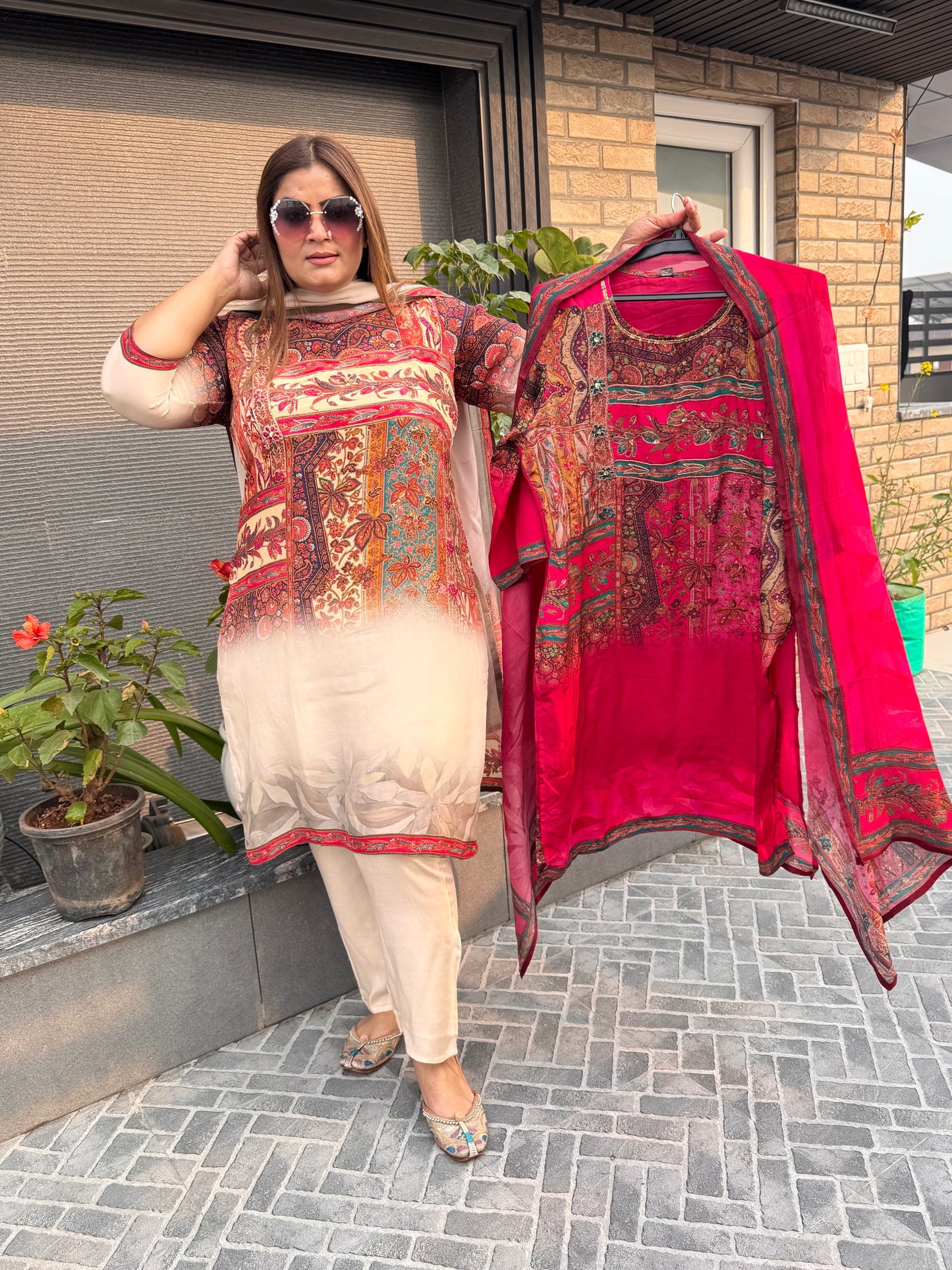 Elara Crepe Suit