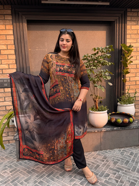 Elara Crepe Suit