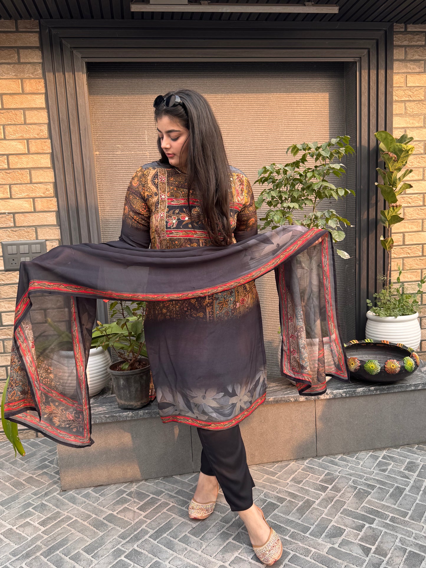 Elara Crepe Suit