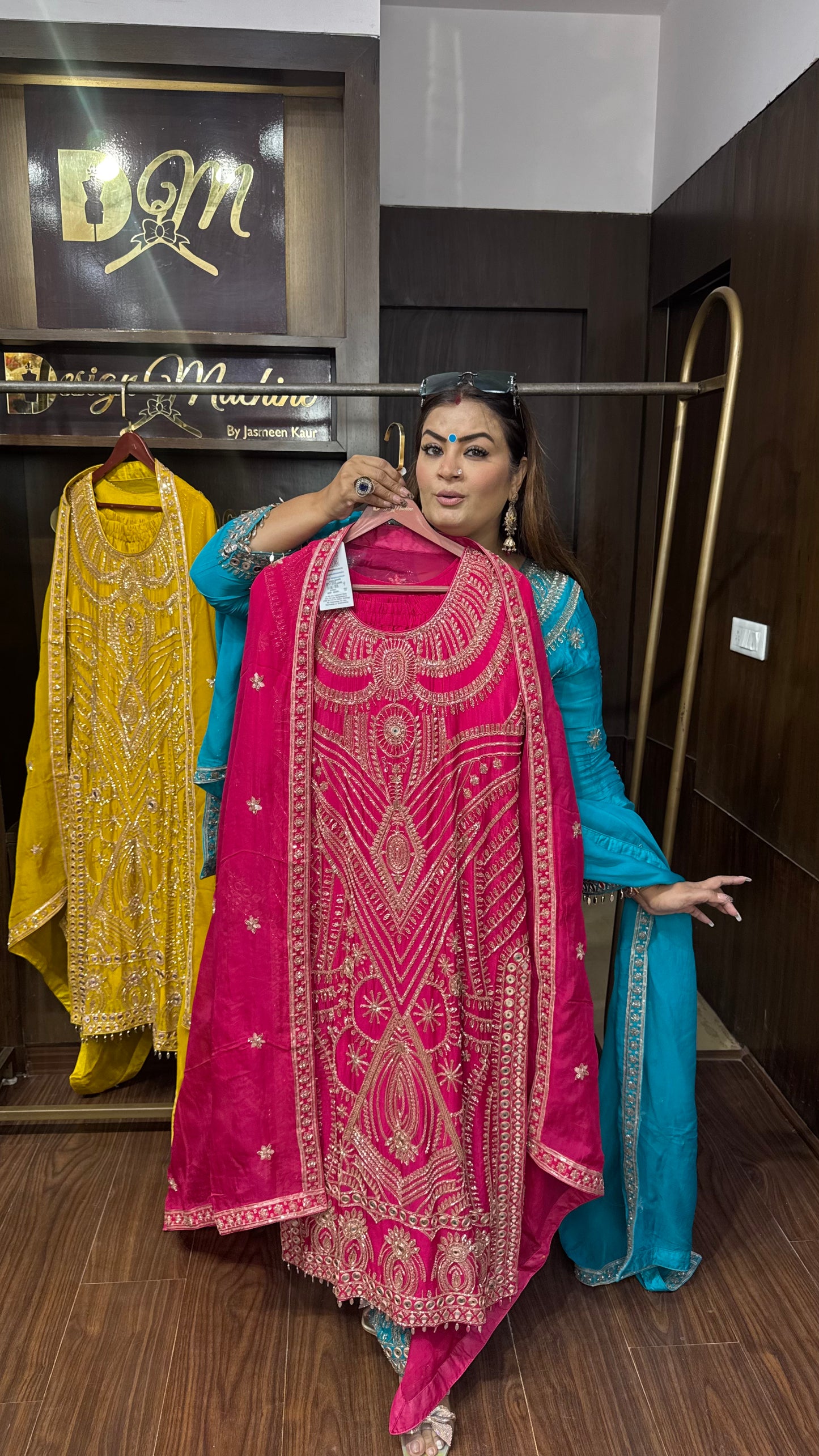 Zehra Pure Chunon Crepe Pakistani Suit