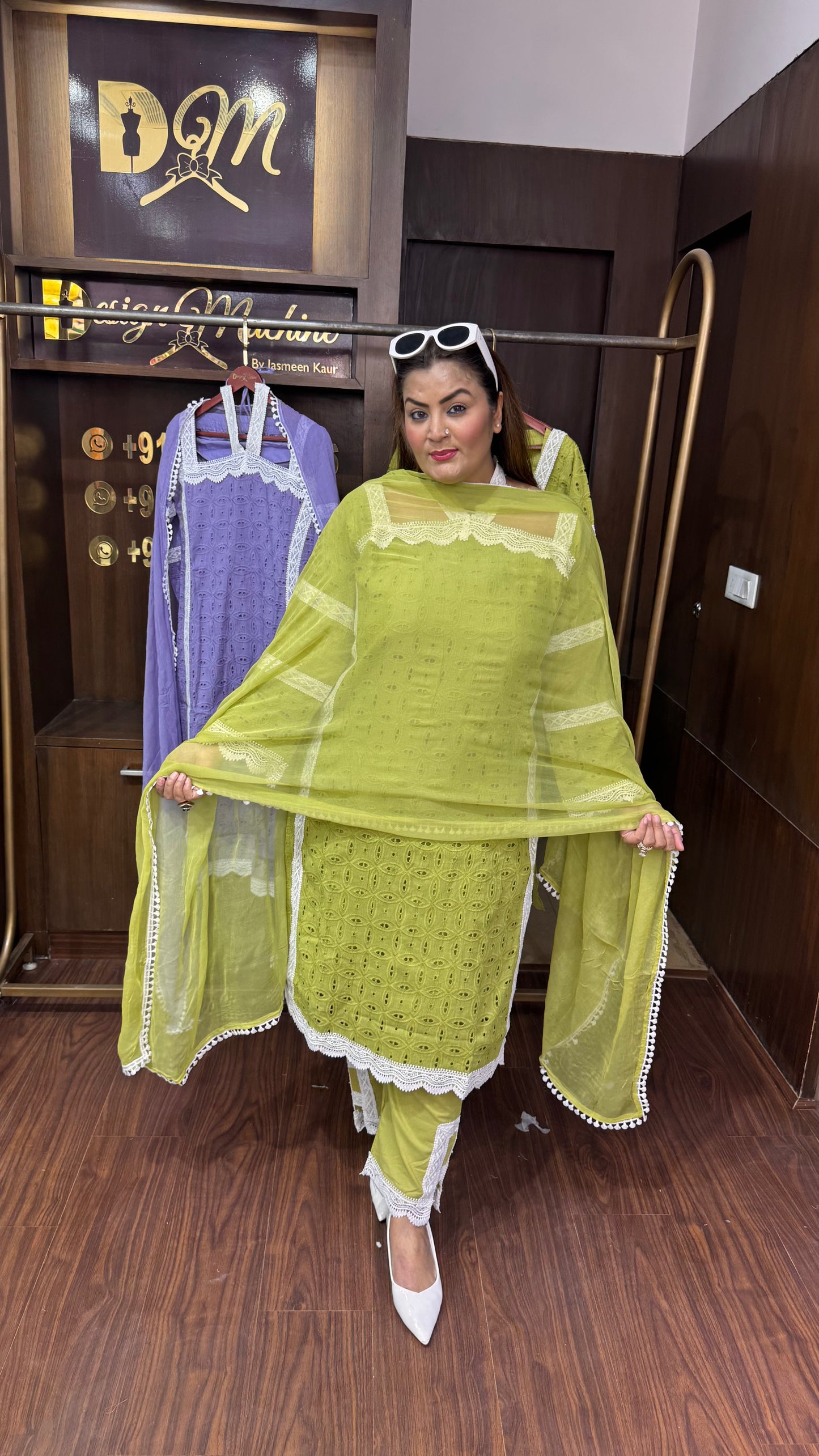 Rangnavi (Hakoba Chikan Fabric Suit)