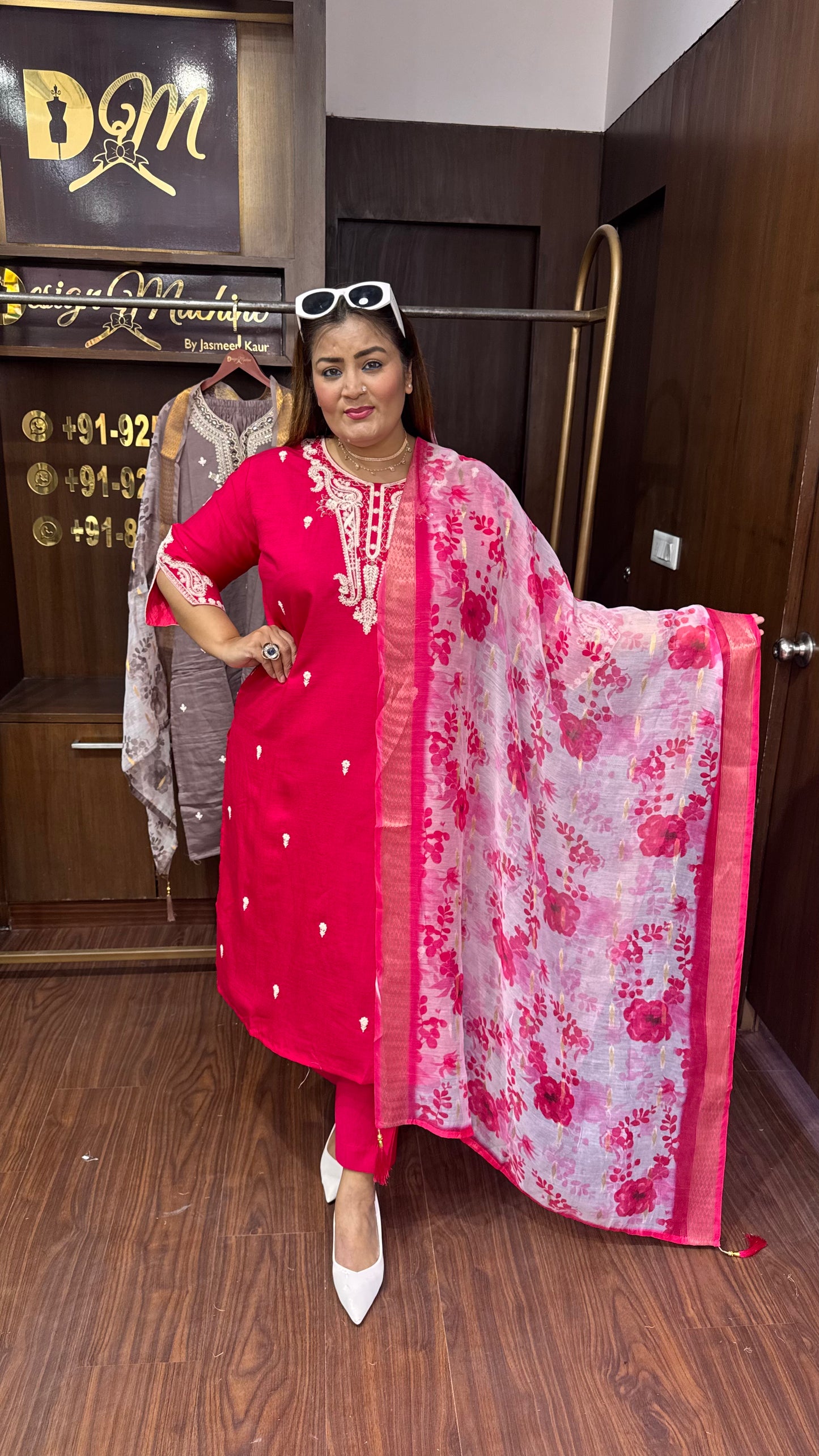 Varnika (Cotton Silk Fabric Suit)