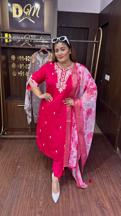 Varnika (Cotton Silk Fabric Suit)