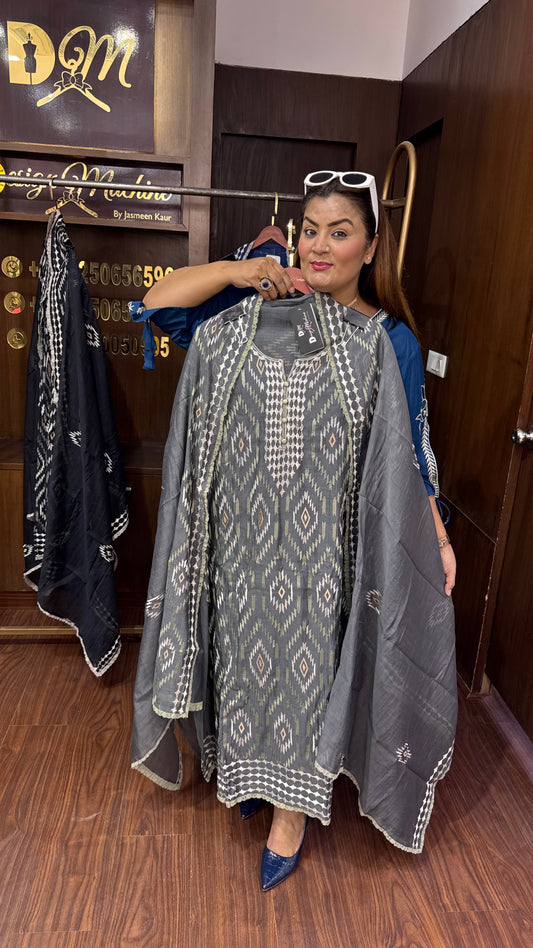 Saanviya (Cotton Unstitch Suit)