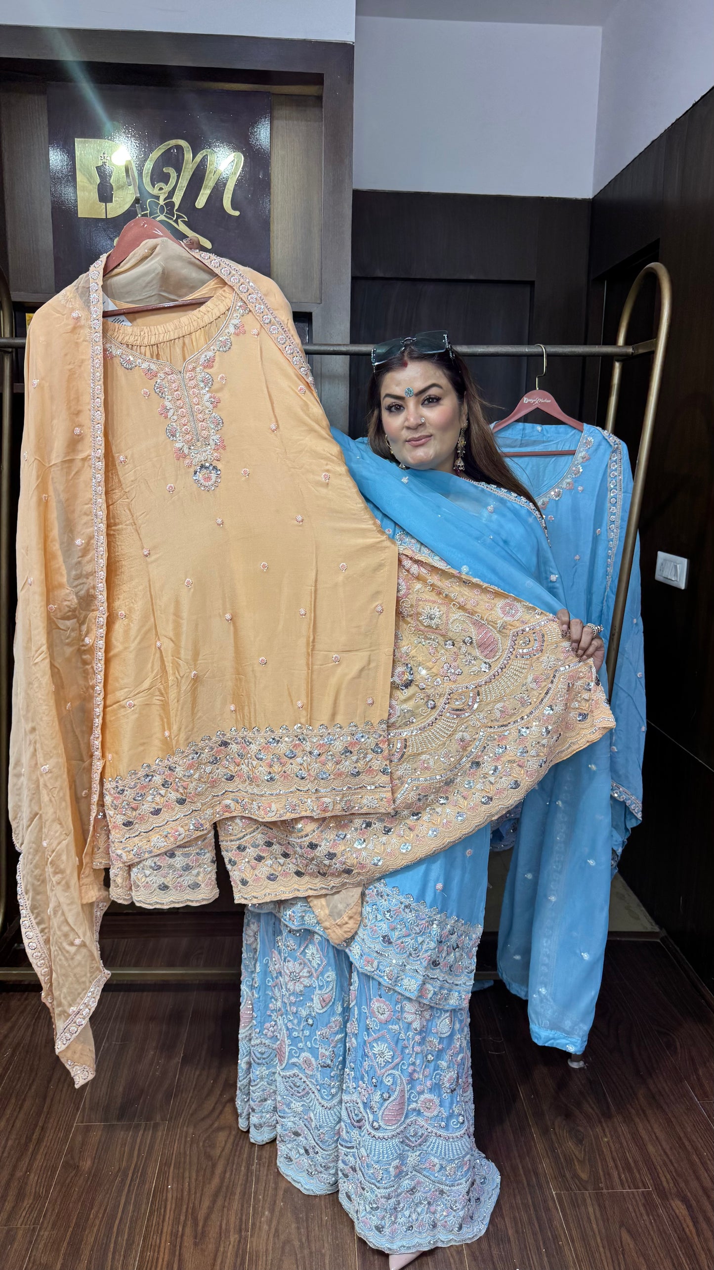 Inaya Pure Chunon Sharara Suit