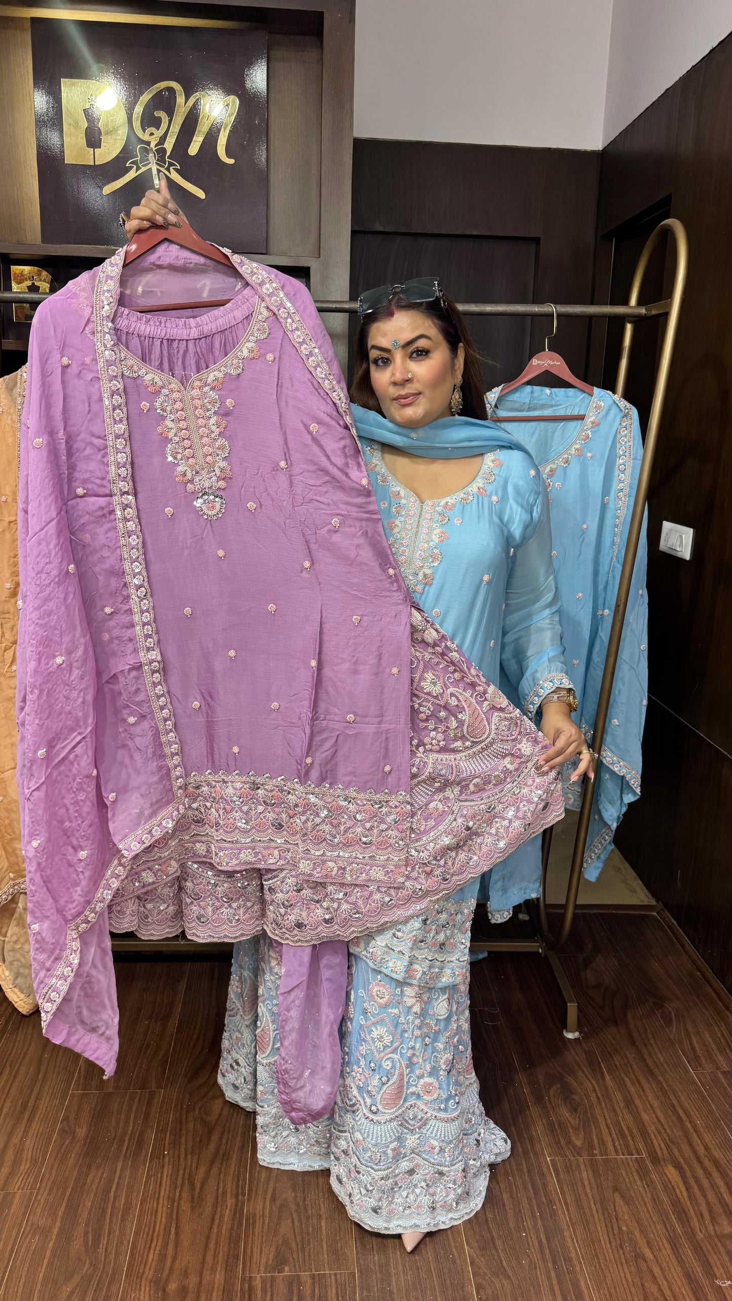 Inaya Pure Chunon Sharara Suit