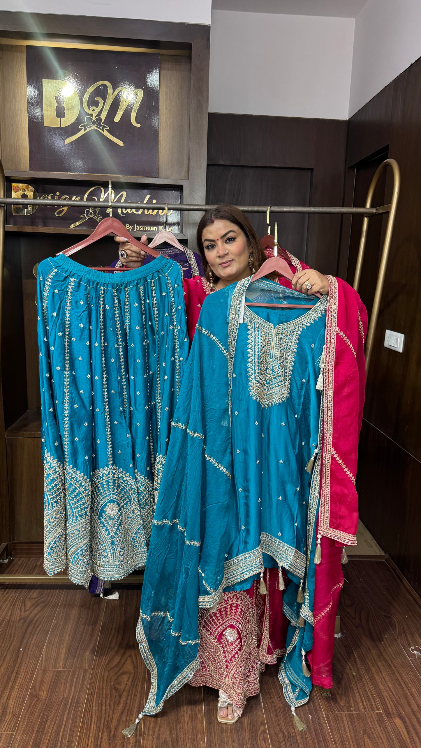 Aurelia Pure Chunon Sharara Suit
