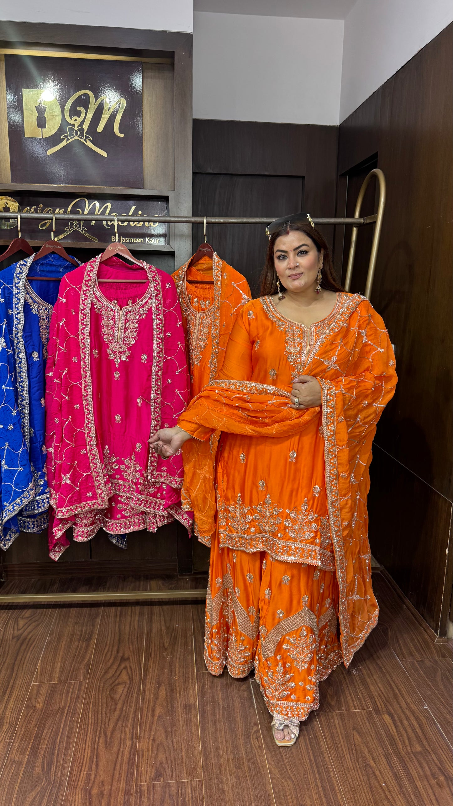 Arshfa (Pure Chinnon Sharara Suit)