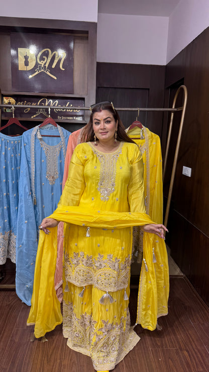 Ritika (Cotton Silk Sharara Suit)