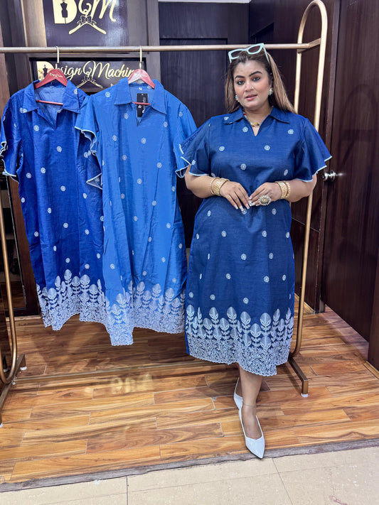 cotton denim dress