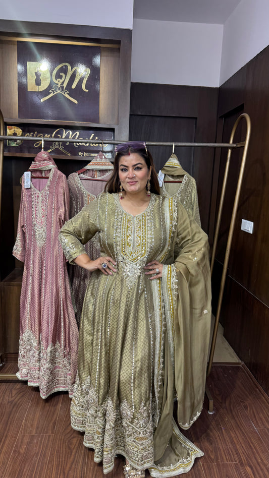 Ritika (Banarasi Anarkali Suit)