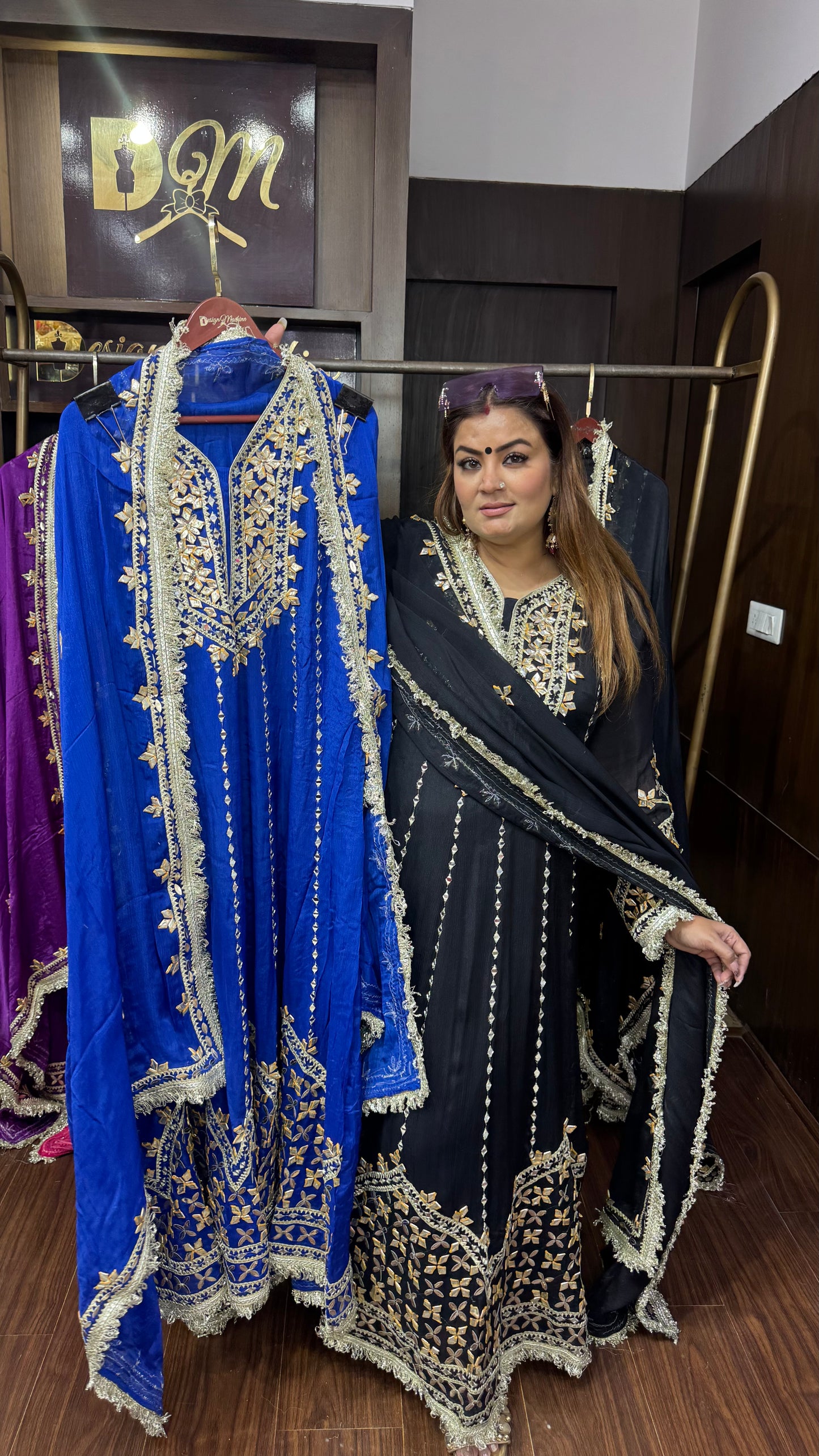 Sneha (Pure Chinnon Anarkali Suit)