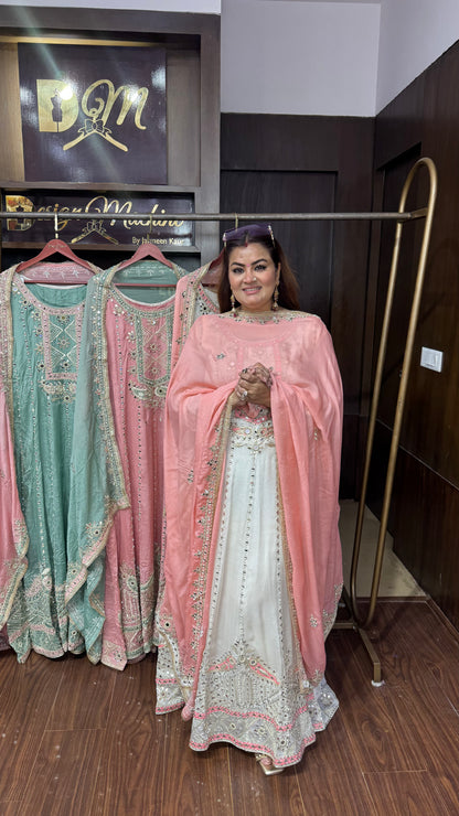 Krishika (Pure Chinnon Anarkali Suit)