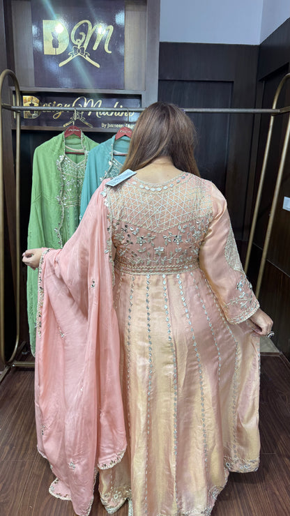 Ridhu (Glass Tissue Anarkali Suit)