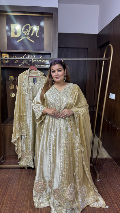 Shikha (Glass Tissue Anarkali Suit)