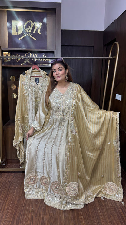 Shikha (Glass Tissue Anarkali Suit)