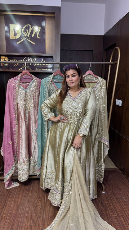 Ridhima (Glass Tissue Anarkali Suit)
