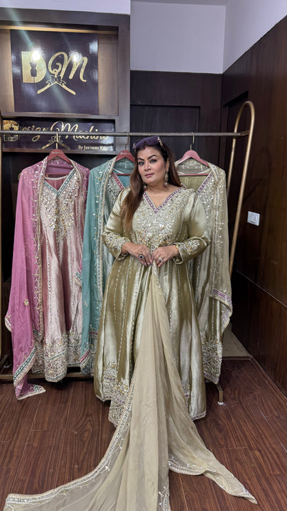 Ridhima (Glass Tissue Anarkali Suit)