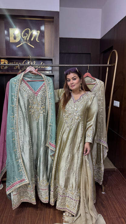 Ridhima (Glass Tissue Anarkali Suit)