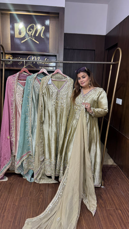 Ridhima (Glass Tissue Anarkali Suit)