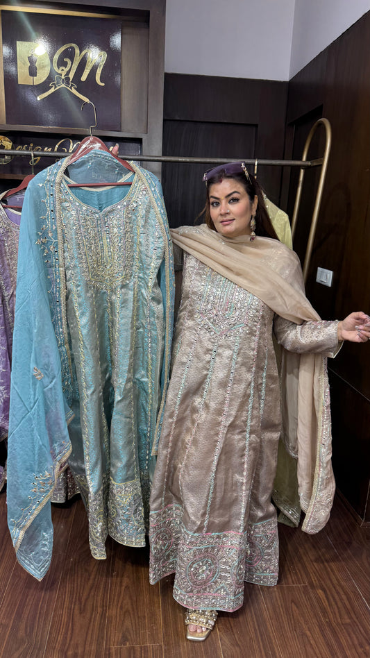 Zara Banarasi Anarkali Suit