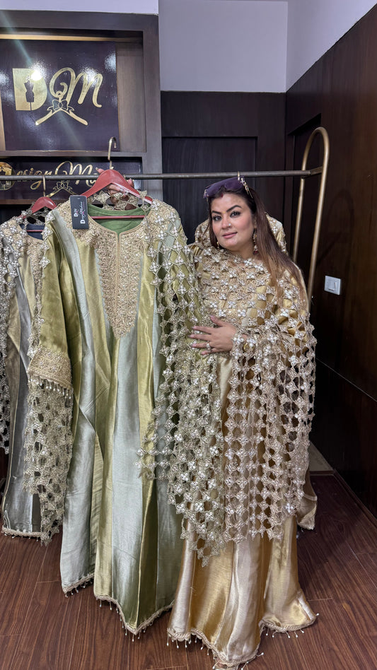 Zivara Tissue Anarkali Suit