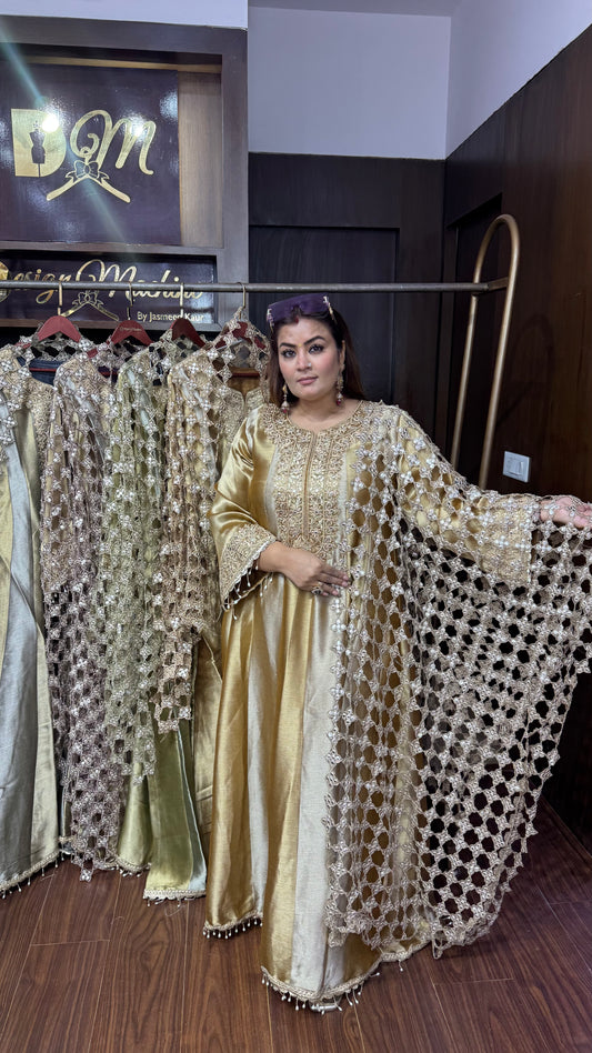 Zivara Tissue Anarkali Suit