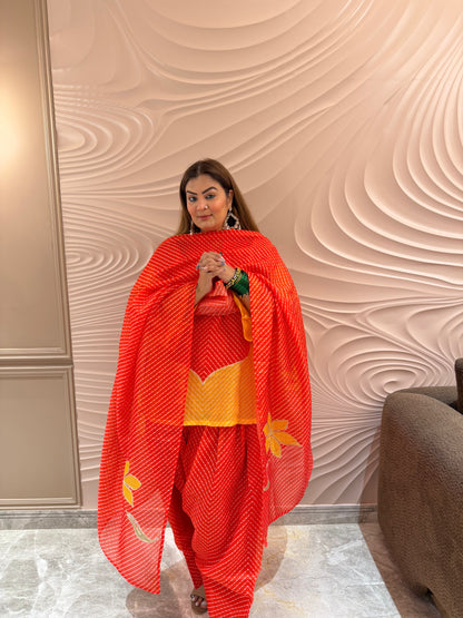 Reva (Beautiful Soft Kota Cotton Full Lining Lehriya)