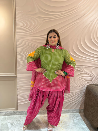 Reva (Beautiful Soft Kota Cotton Full Lining Lehriya)