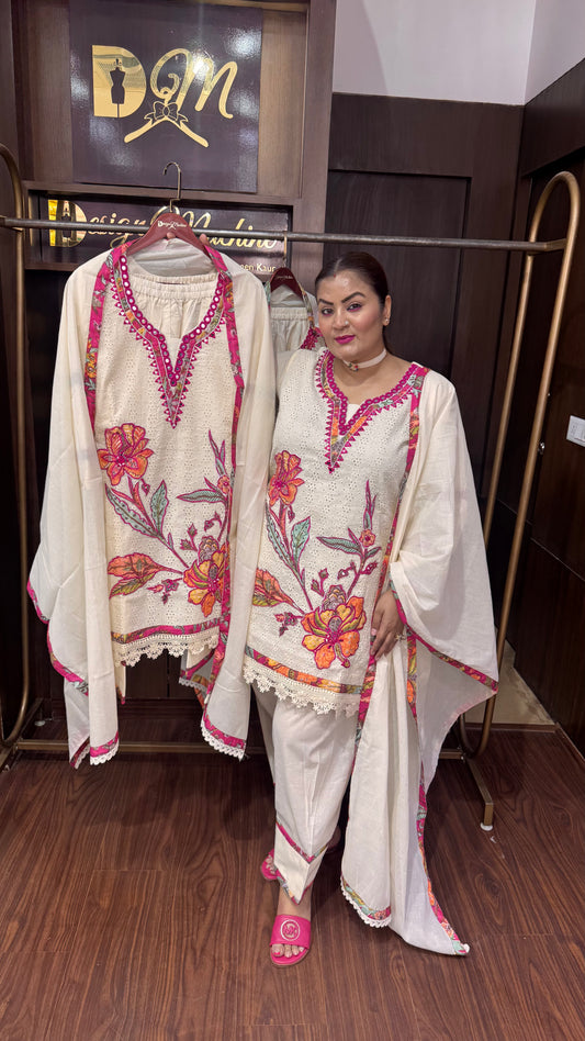 Mehrunisa (Hakoba Chikan Fabric Suit)
