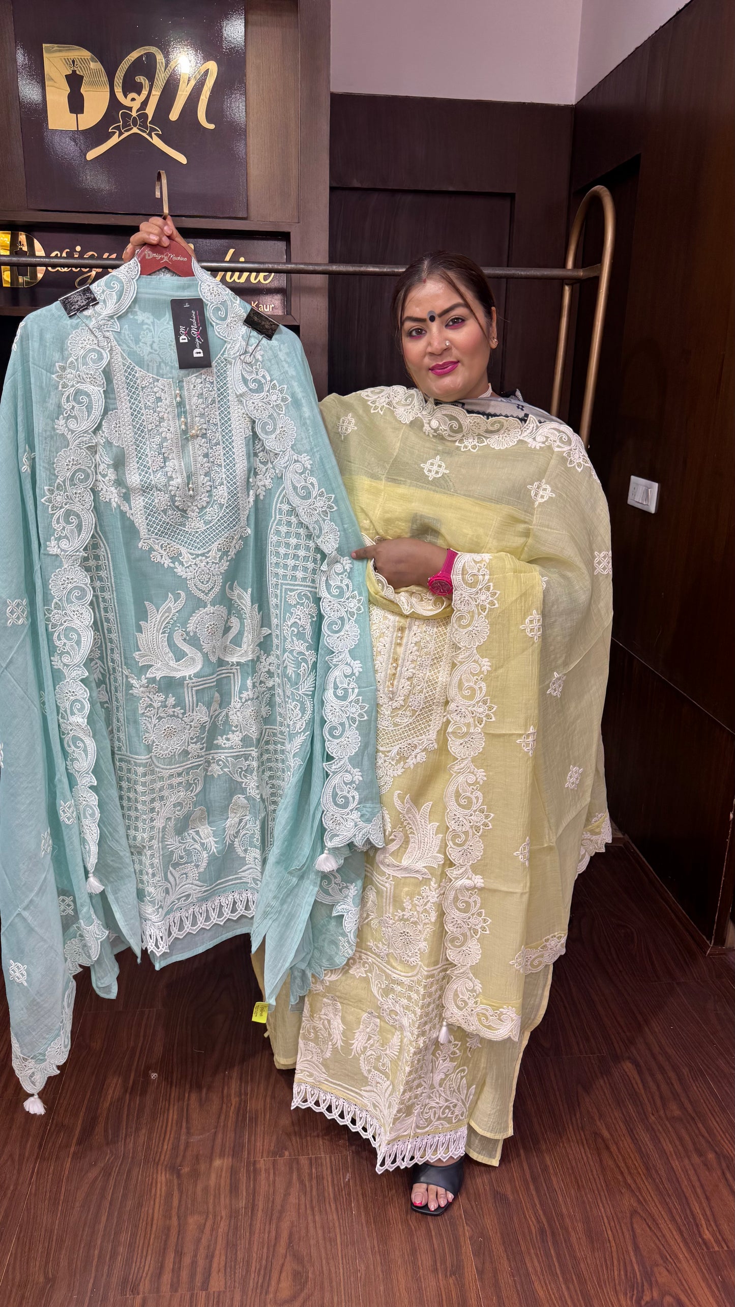 Ruhanni (Malmal Cotton Unstitch Suit)