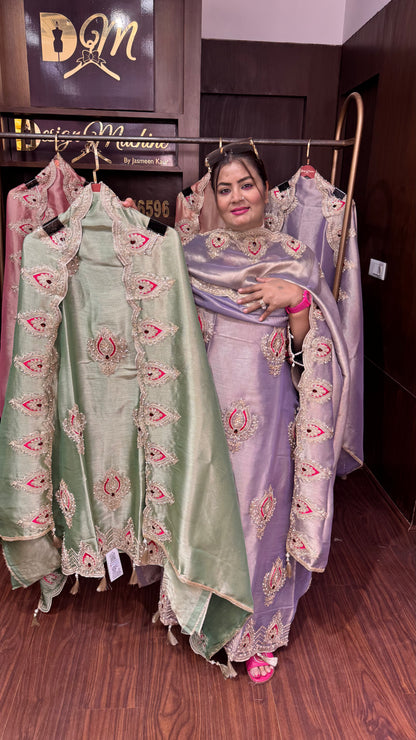 Aanya (Glass Tissue Unstitch Suit)