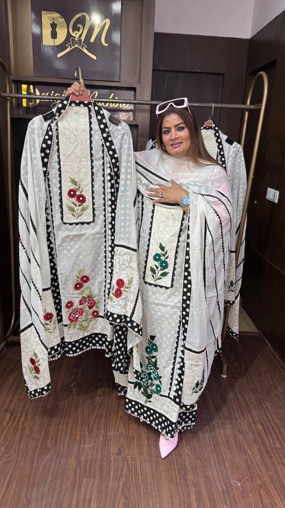 Zinia (Cotton Unstitch Suit)