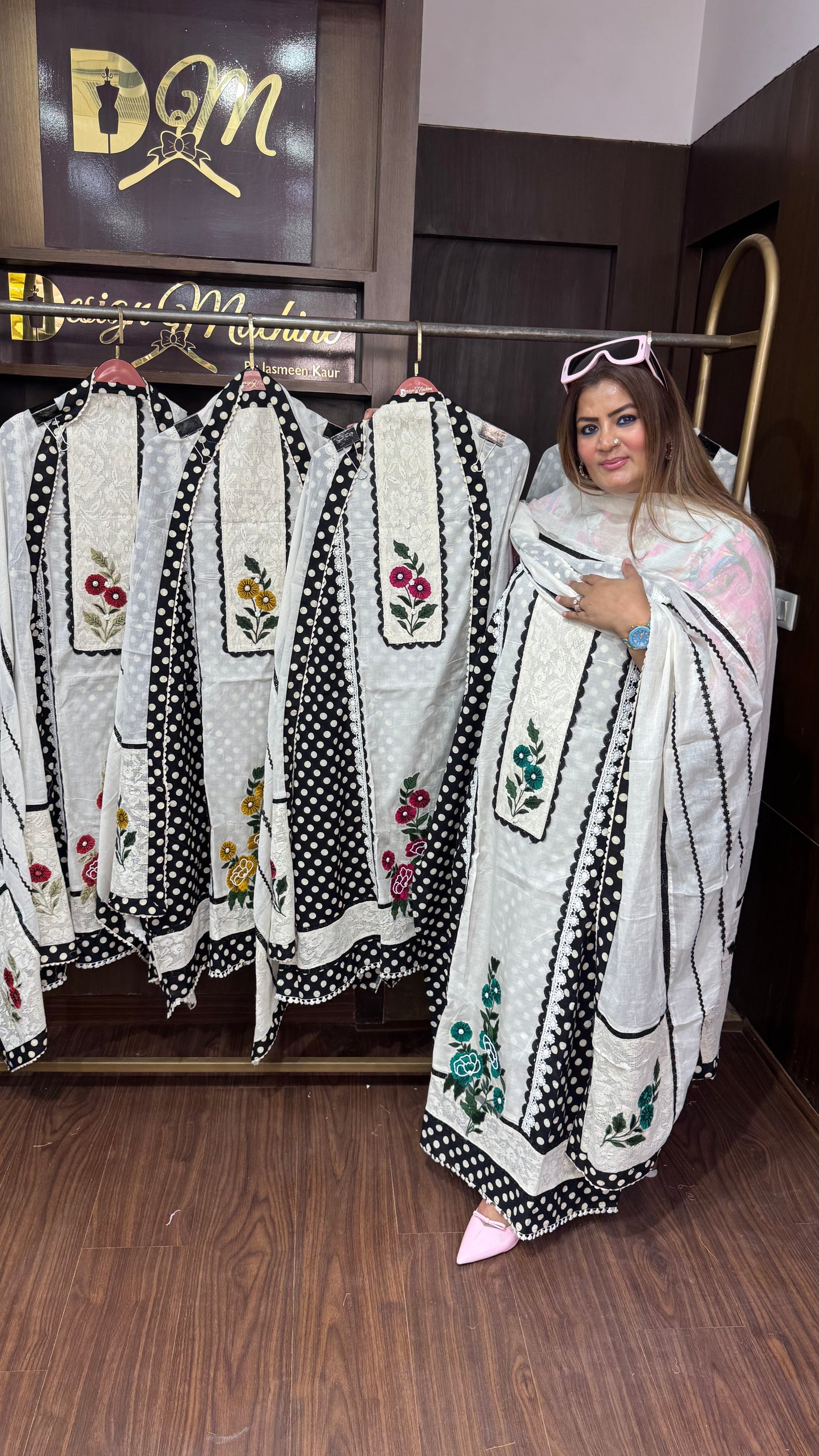 Zinia (Cotton Unstitch Suit)