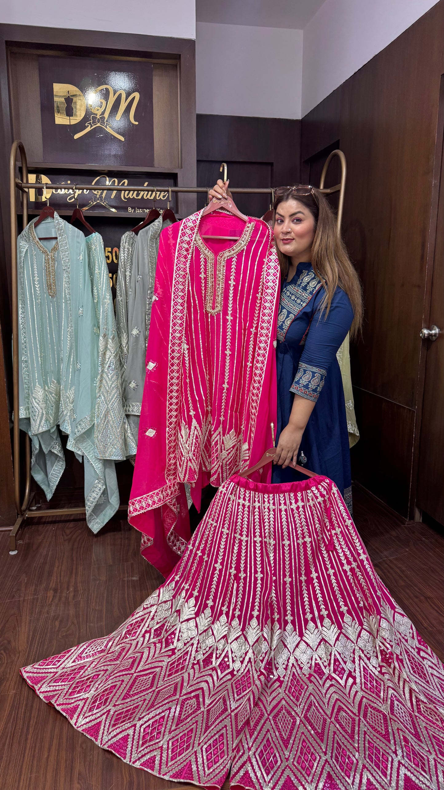 Navisha (Semi-Stitched Suit)