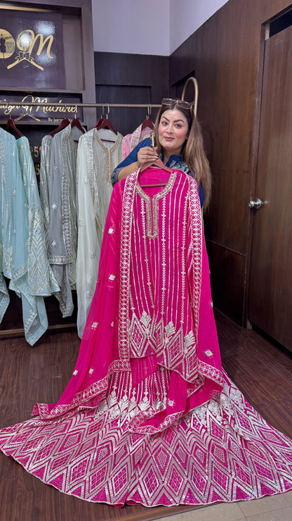 Navisha (Semi-Stitched Suit)