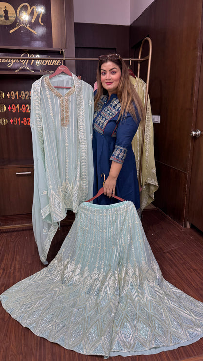 Navisha (Semi-Stitched Suit)