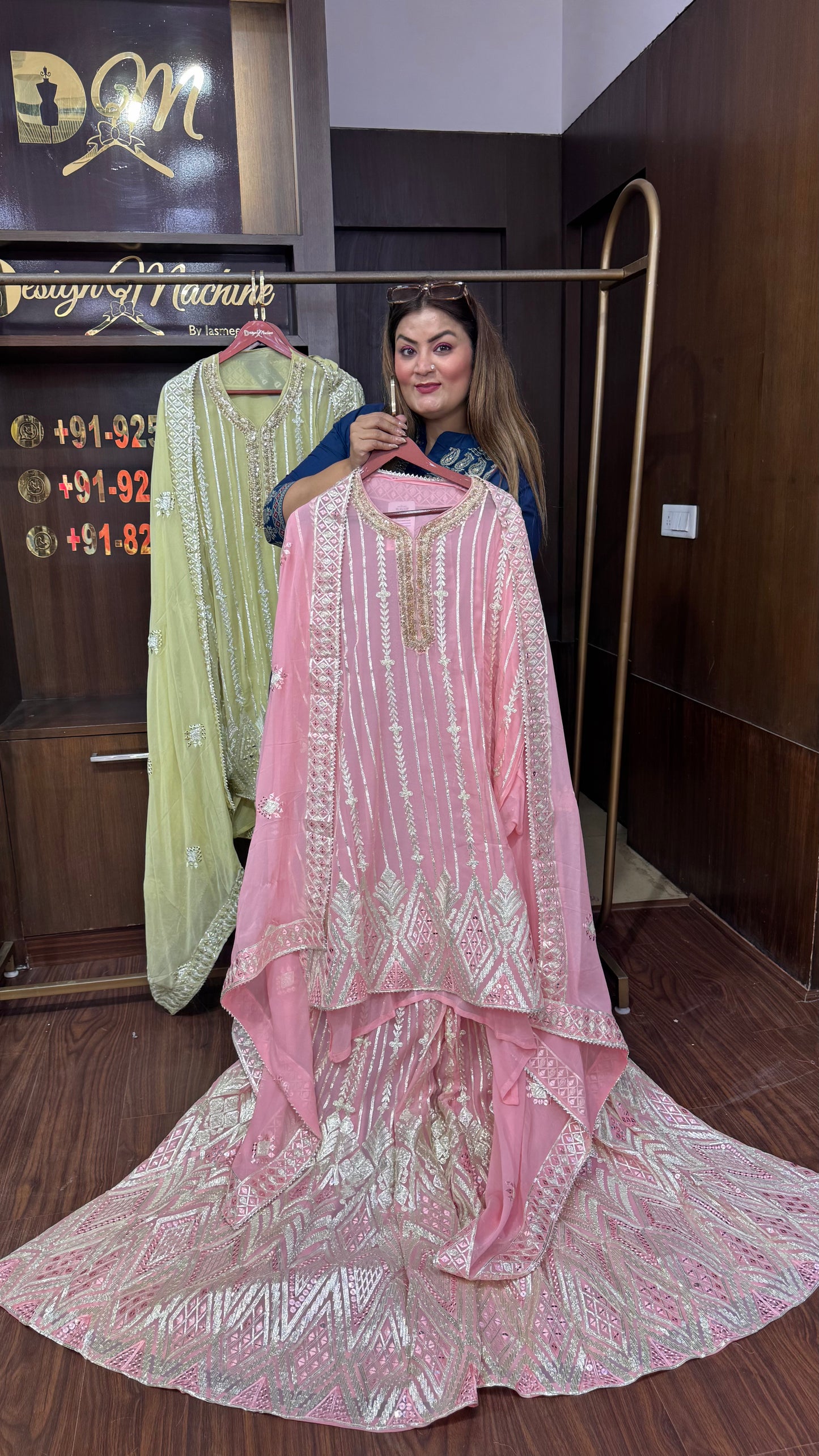 Navisha (Semi-Stitched Suit)