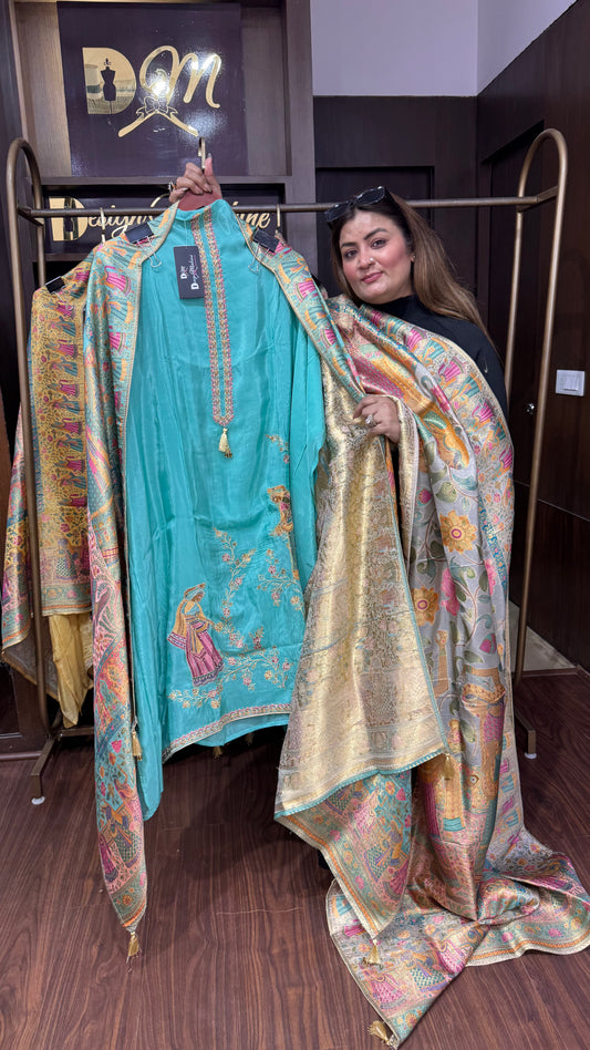 Kashvya Pure Crepe (Unstitch Suit)