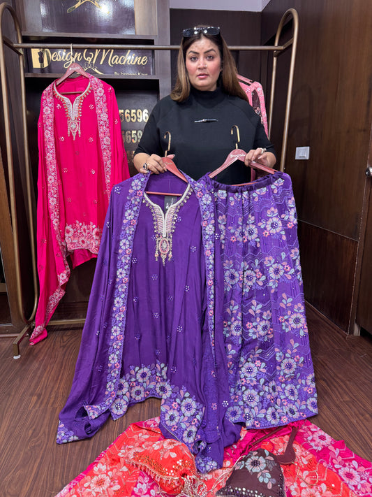 Kyraani (Semi-Stitched Suit)