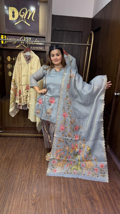 Elira ( (Masleen Cotton Farshi Salwar Suit)