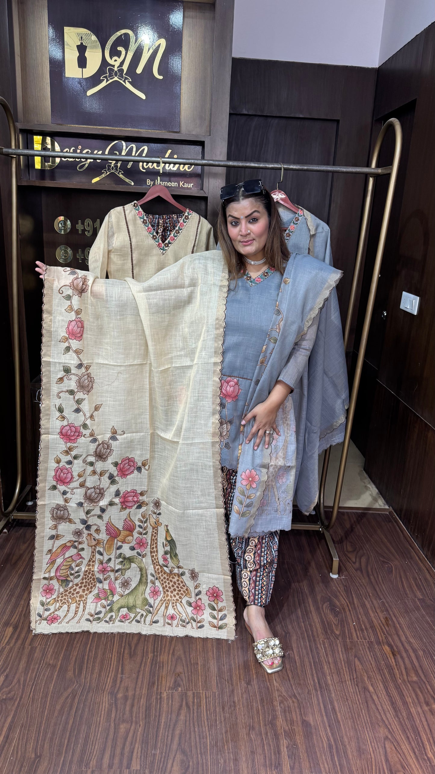 Elira ( (Masleen Cotton Farshi Salwar Suit)