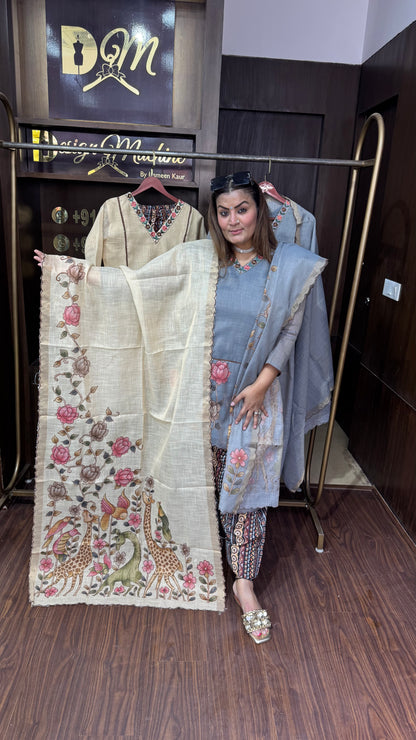 Elira ( (Masleen Cotton Farshi Salwar Suit)