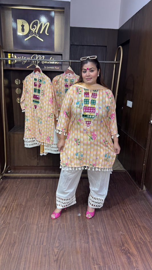 Zinia (Cotton Farshi Salwar Suit)